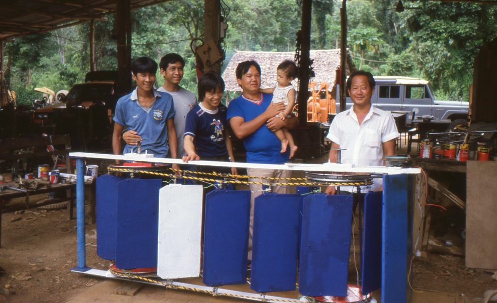 Thailand Irrigation Department workshop members at Mae Hong Son in 1984